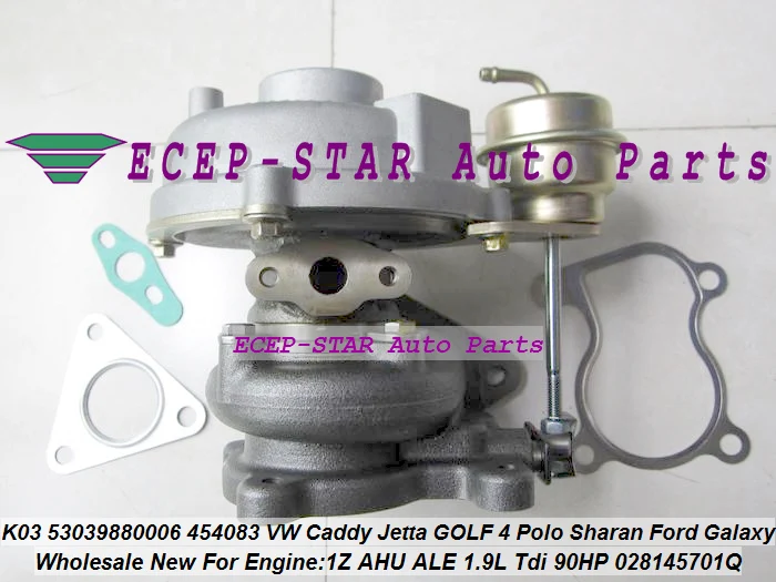 K03 53039880006 53039880006 454083-0002 454083 028145701Q Turbo For Ford Galaxy VW Caddy GOLF 3 4 Sharan Vento 1Z AHU ALE 1.9L (1)