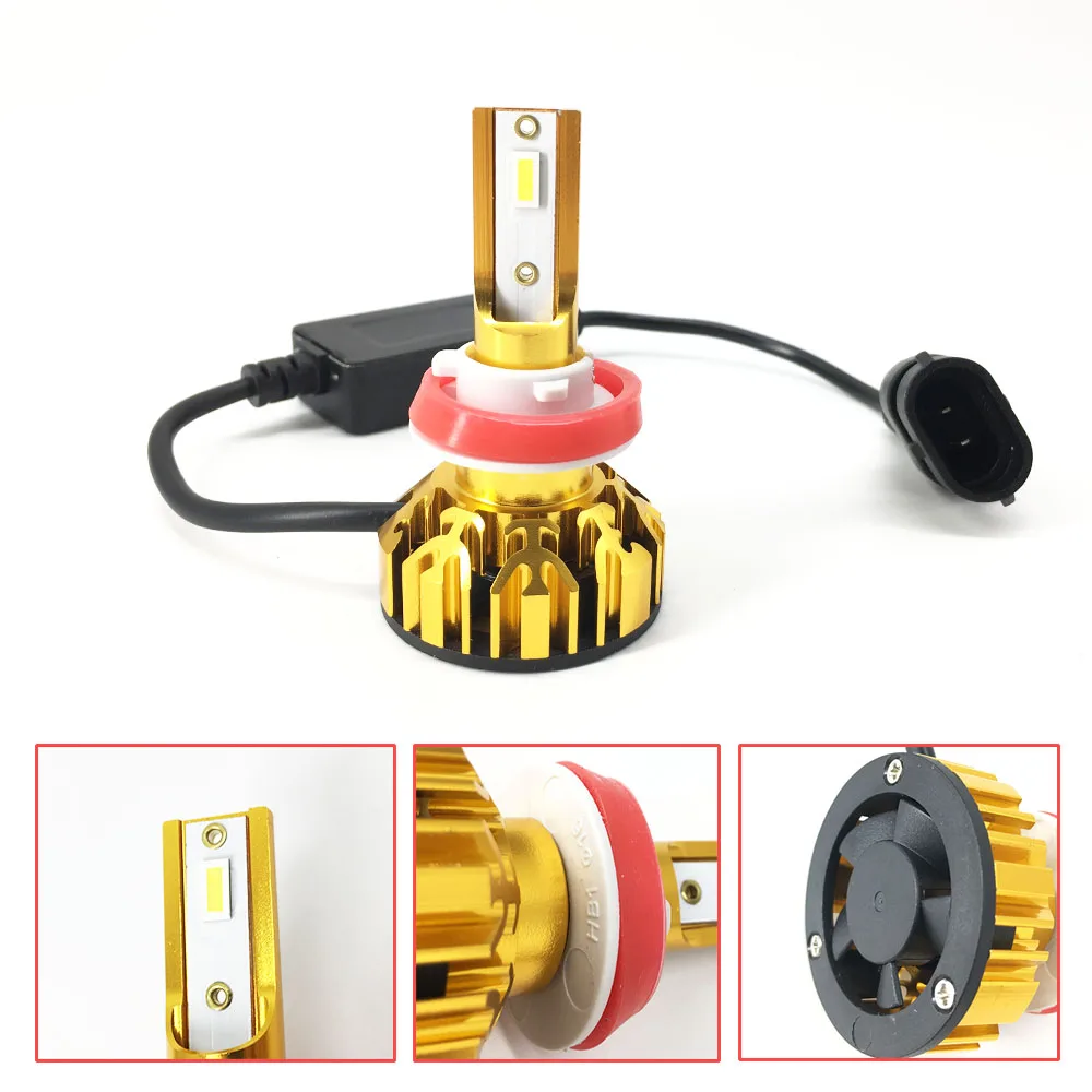 AUYINLIAN DOT Approved H11/H8/H9 Led Headlight Bulbs 6000k H4 Led Bulb