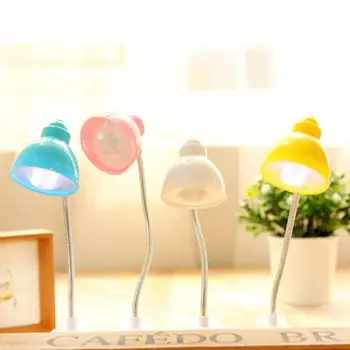 

LED Book Light Flexible Portable Mini Adjustable Clip-on Bright Table Reading Lamp Cute Night Light for Travel Study Eye Protect