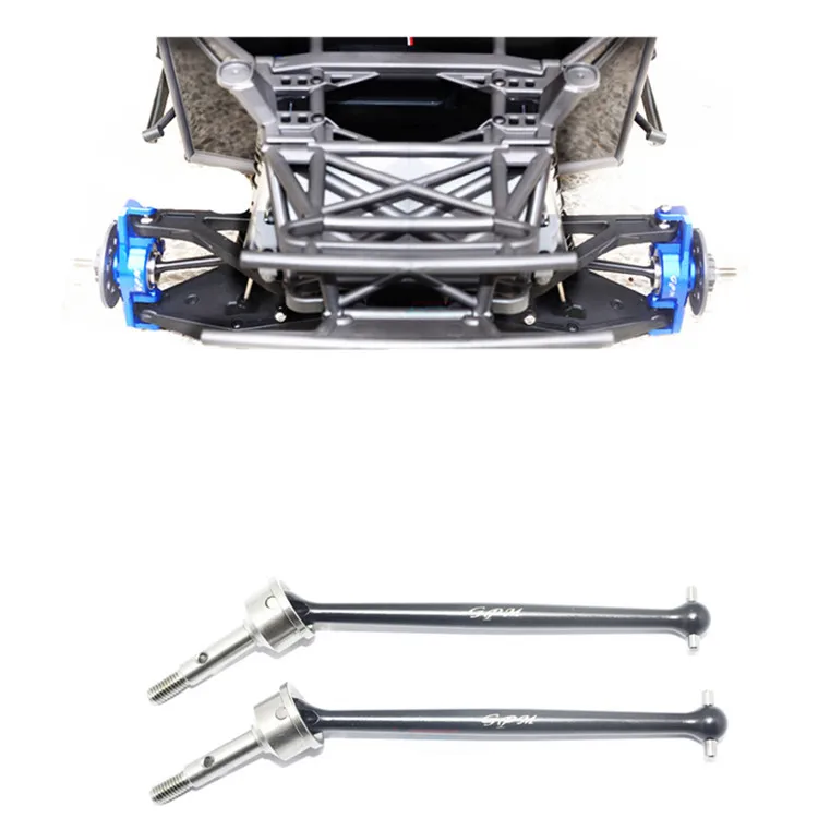 

RC Car Upgrade Part Aluminum Alloy Front Drive Shaft CVD For 1/7 Scale Models Traxxas UDR UNLIMITED DESERT RACER 2 Pcs