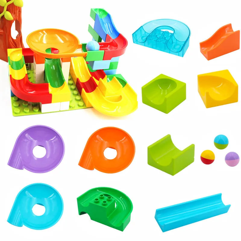 Marble Run собрать слайд блок части для детей творческие образовательные