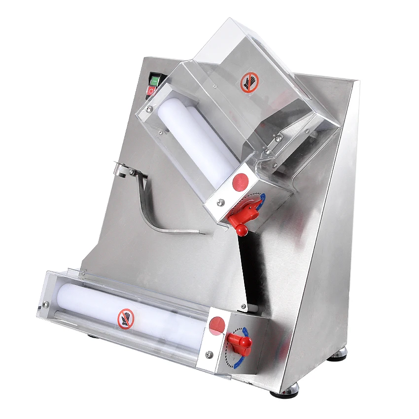 350W Electric Pizza Dough Roller Machine Stainless Steel Max 12 inch
