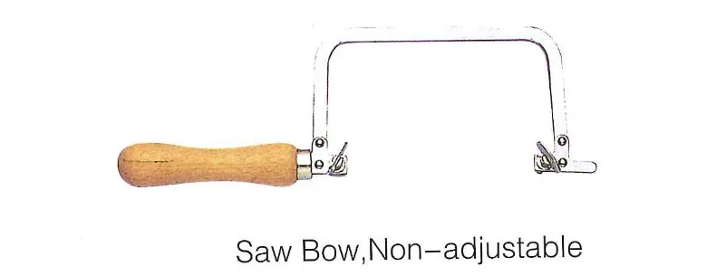 Coping Saw Steel Non adjustable Frame With Natural Wood Handle Tools