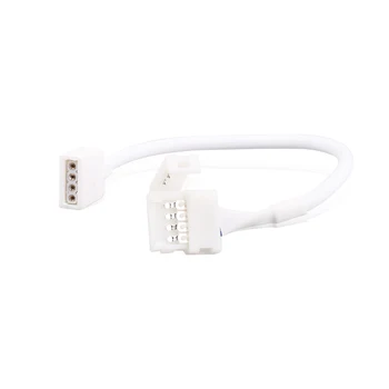 

4 Pin RGB Connector to 10mm Clip Wire Cable 16cm 24AWG 4 Pin to Clip 10mm Extender Line Strip Connector for 3528/5050 RGB Strips