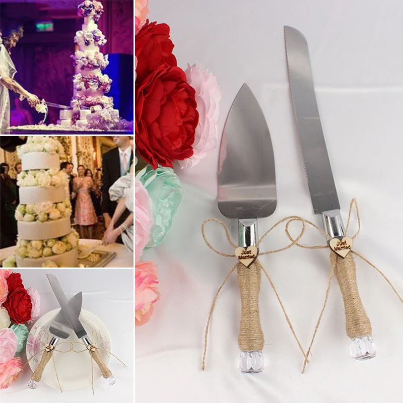 Stainless Steel Cake Cutter Server Cake Shovel With Love Wedding Bridal Shower
