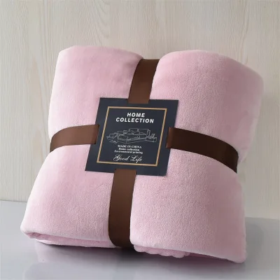 

Small blanket coralline velvet blanket spring and summer nap air conditioning blanket pure flannel thickening