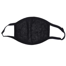 Черная хлопковая противодымчатая Пылезащитная маска PM2.5, фильтр для носа, Ветрозащитная маска для лица от бактерий, гриппа, тканевый респиратор, шерстяная маска для рта