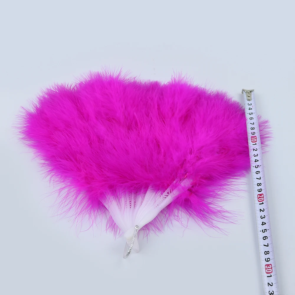 2 rose fluffy turkey fan 4