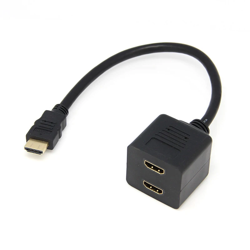 0 3 м 1 HDMI штекер на 2 гнезда Аудио Видео переключатель для HDTV/DVD/для PS3 или PSP адаптер