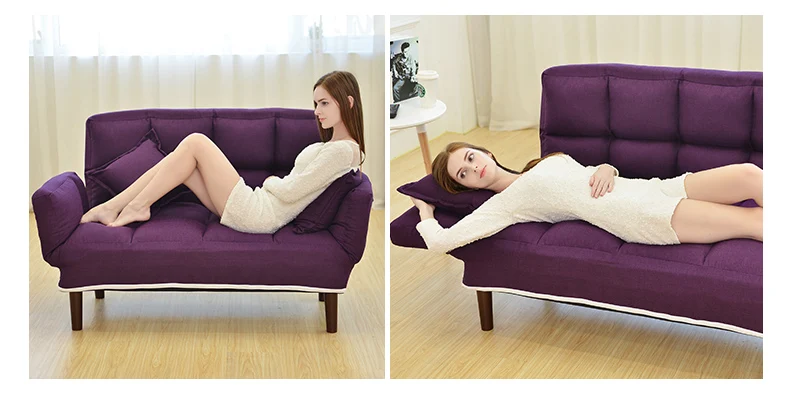 Луи мода ленивый диван досуг диван простой двухместный спальня маленький диван ленивый стул складной креативный роскошный кровать