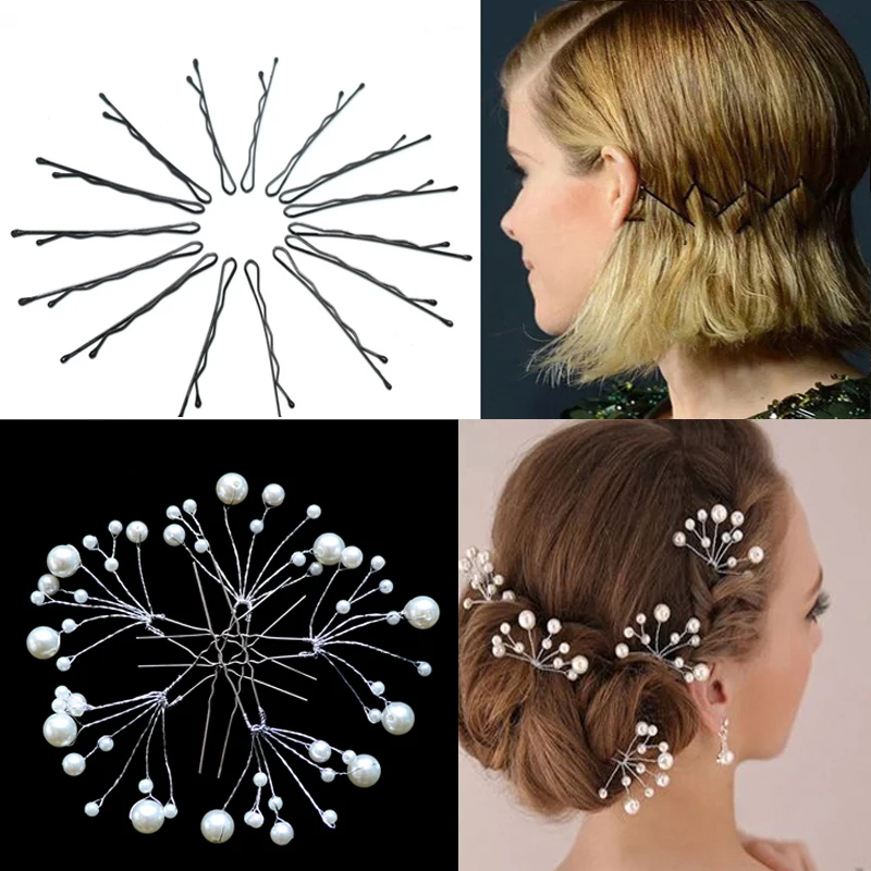 

41pcs/lot Simulate Pearl Hairpins Hairstyles Wedding Bridal Hair Pins Hair Jewelry Accessories Hairwear Girls Insert Hair Clips
