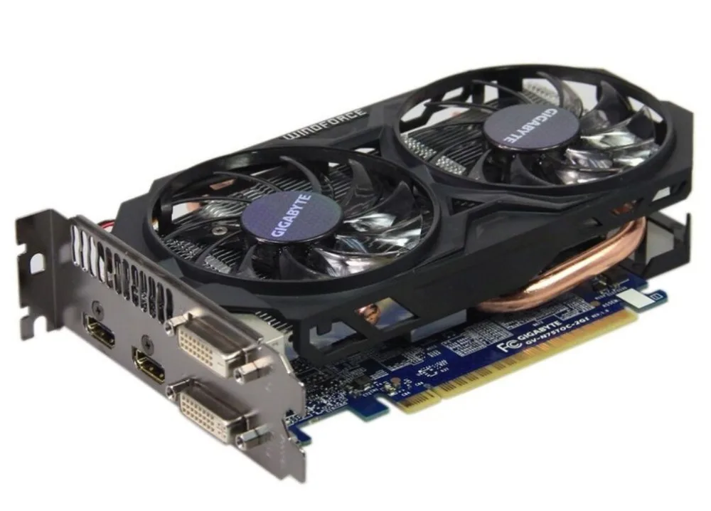 Видеокарта GIGABYTE оригинальная Видеокарта GTX 750 Ti 2 Гб 128 бит GDDR5 для nVIDIA Geforce GTX 750Ti Hdmi Dvi используется VGA GTX750ti