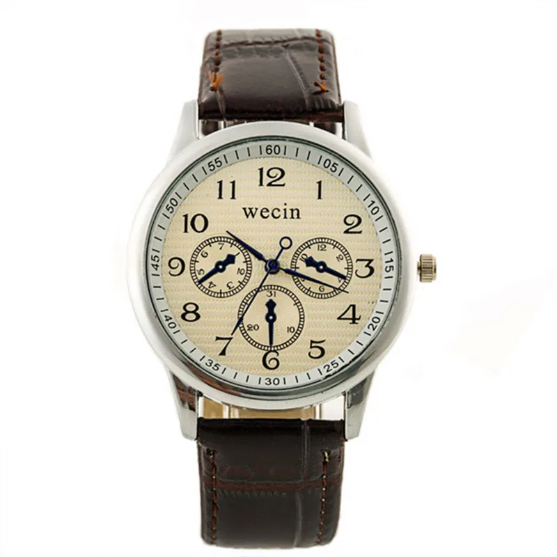 

Men Watches WECIN Brand Luxury Fashion Casual Leather Strap Quartz Watch Ultra Slim Male sports watch Business wristwatches