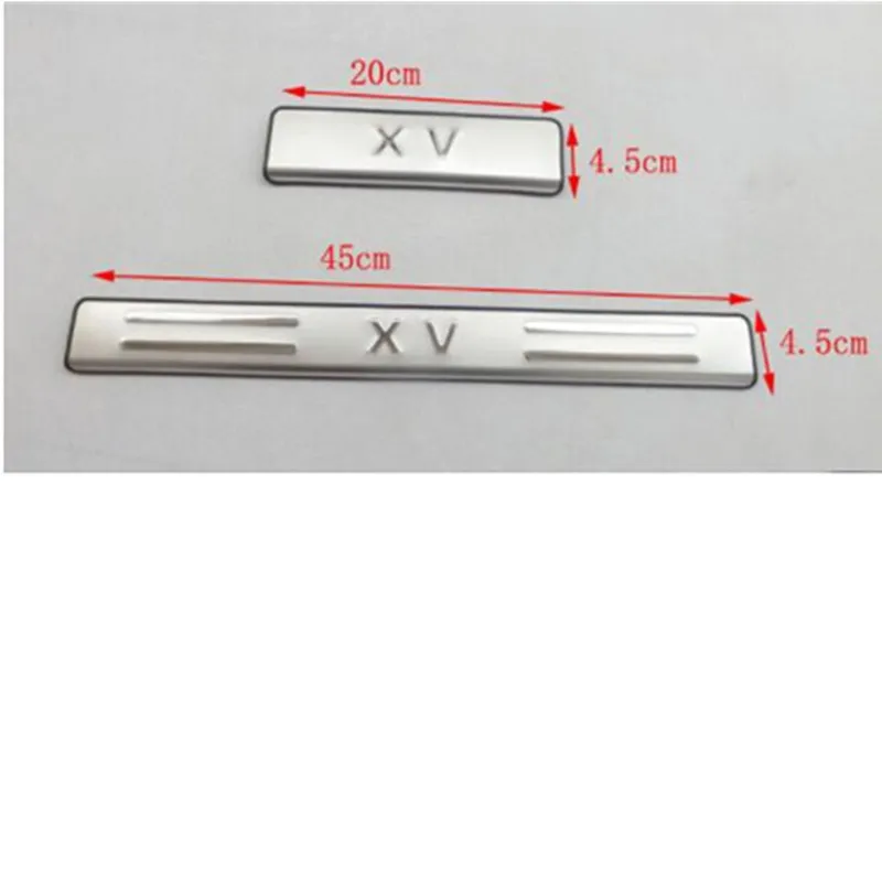 Высокое качество нержавеющая сталь Накладка порога для Subaru XV 2012