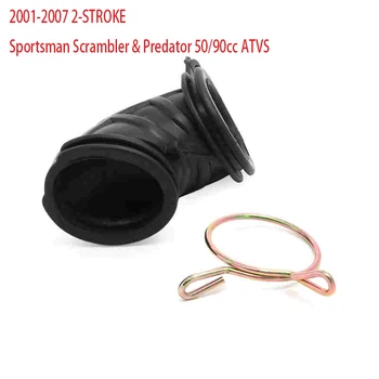 

Rubber Air Intake Joint Boot Cleaner Hose Tube Carburetor Airbox For POLARIS Sportsman Scrambler & Predator 50/90cc ATV quad