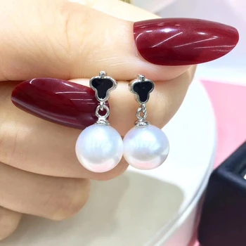 

925 Sterling Silver Earrings Findings Nice Quality Earrings Settings Mountings Parts Mounts for Pearls Agate Coral Beads