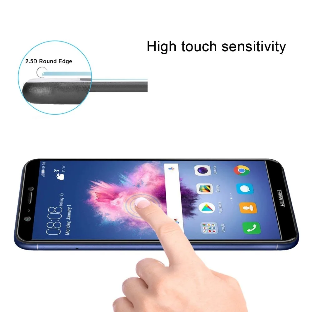 Защитное стекло с полным покрытием для Huawei P Smart 2019 Защита экрана Plus 2018 Hauwei