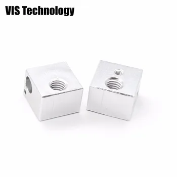

3D printer Heat Block for V5 J-head 3D Printer Aluminium Heat Block Makerbot MK7/MK8 Extruder 16mmx16mmx12mm