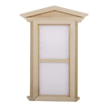 Новые Деревянные маленькие окна DIY аксессуар для 1/12 кукольного домика