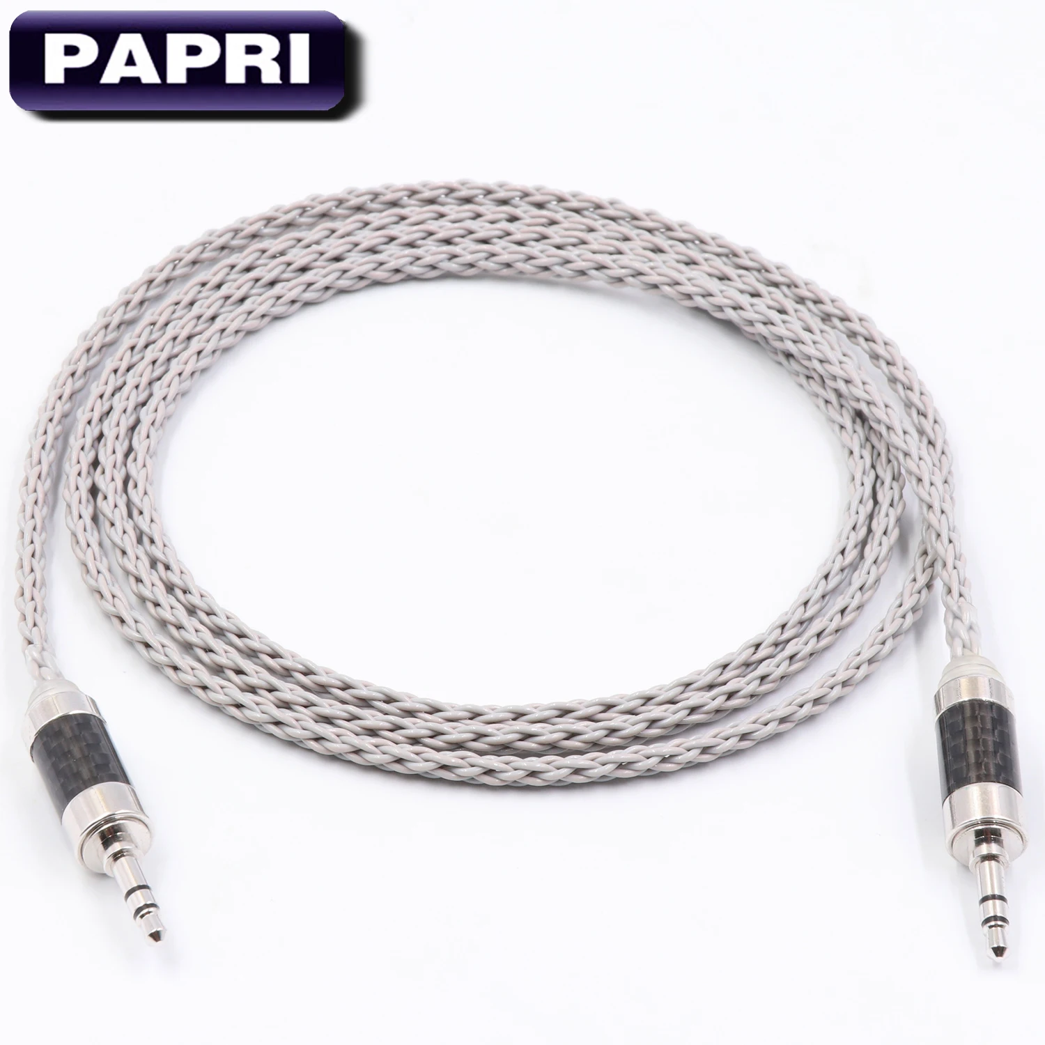 PAPRI AUX Male To Male Headphone Upgraded Cable PVC 6N 99 99997 OCC DIY Audio Cables HiFi Amplifier Wires