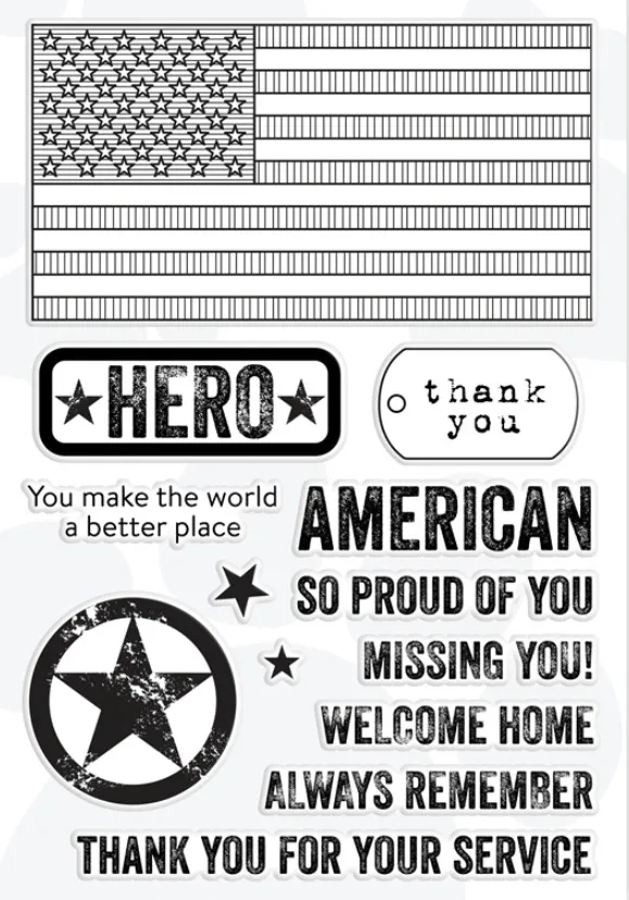 

Hero Transparent Clear Silicone Stamp/Seal for DIY scrapbooking/photo album Decorative clear stamp sheets A340