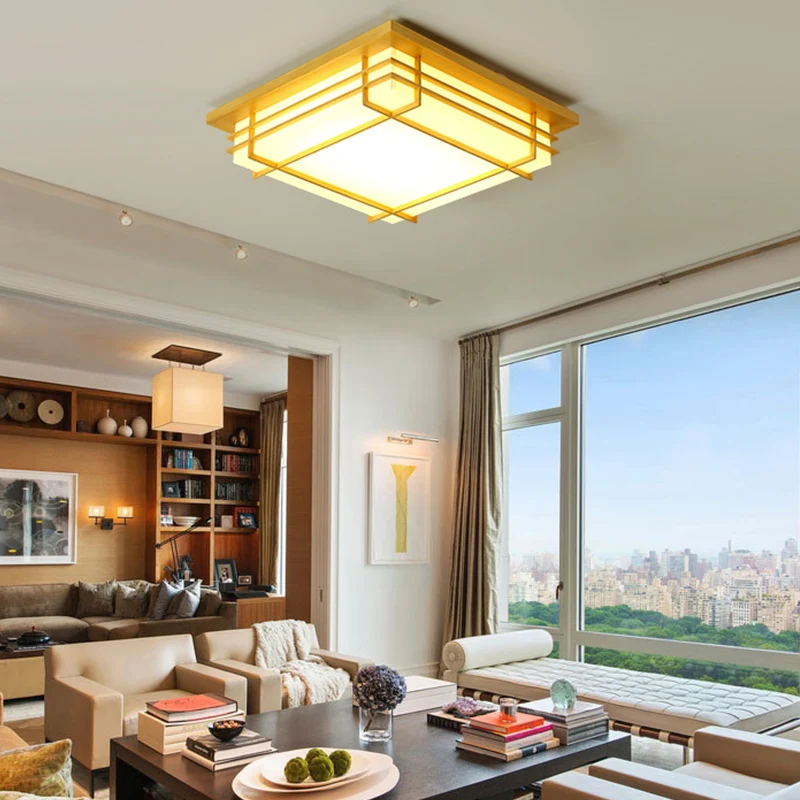 New arrival Japanese wood LED ceiling light fixture modern ...