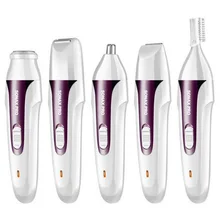 Горячая 5в1 водонепроницаемый триммер для бровей и носа электрический триммер для бритья USB Перезаряжаемый Бритва для лица для мужчин и женщин триммер для удаления волос