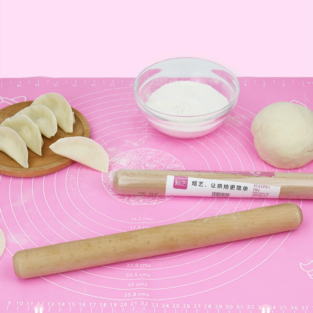 

Kitchen Wooden Rolling Pin Fondant Cake Decorating Dumpling Skin Maker Dough Roller Baking kitchen Cooking Tools Accessories