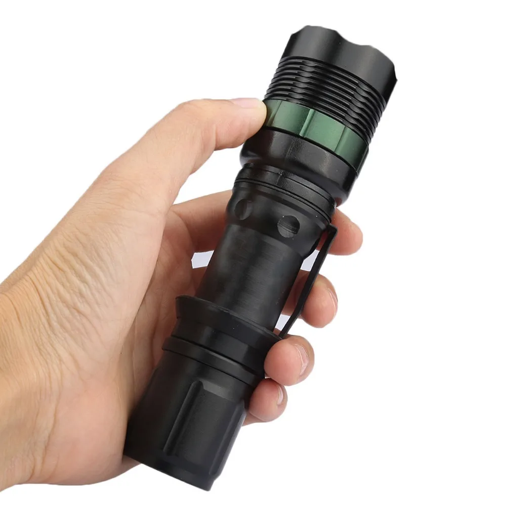 

New 1 PCS 10000LM Zoomable XM-L T6 LED Flashlight Torch Super Bright Light T10