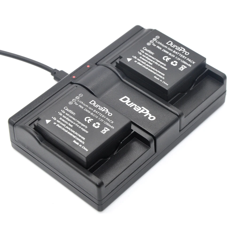 

2pc DMW-BLG10 DMW BLE9 BLG10E BLG10PP Battery +Dual Channel Charger for Panasonic BLG10E BLG10GK BLG10 DMC-GF6 DMC-GX7 GF6 GX7