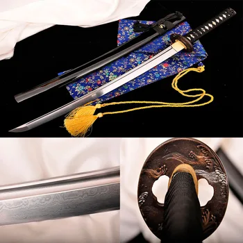 

Japanese handmade Wakizashi katana Full Tang Folding steel Alloy fittings samurai sword collection