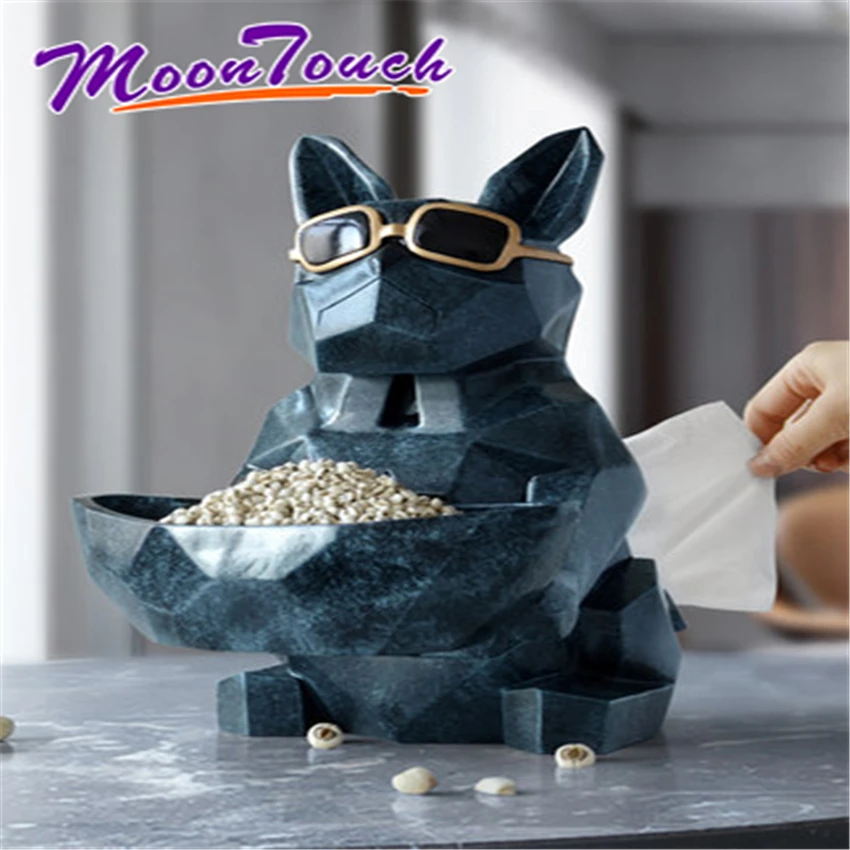 

Law Nordic Desktop Tissue Box Storage Box Puppy Shape Creative Living Room Coffee Table Restaurant Napkin Tray Cute Simple Style