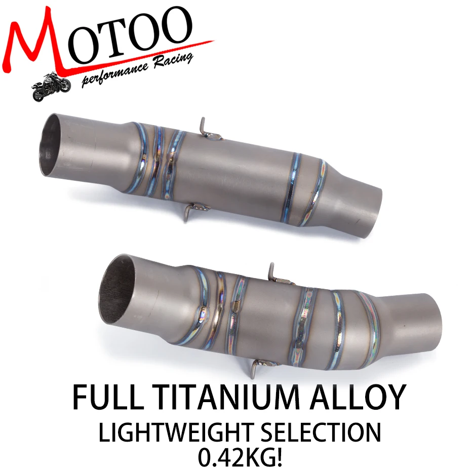 

Motoo -High quality Motorcycle Exhaust middle pipe titanium alloy pipe Round Muffler FOR KAWASAKI Z1000 2010-2016 SLIP ON