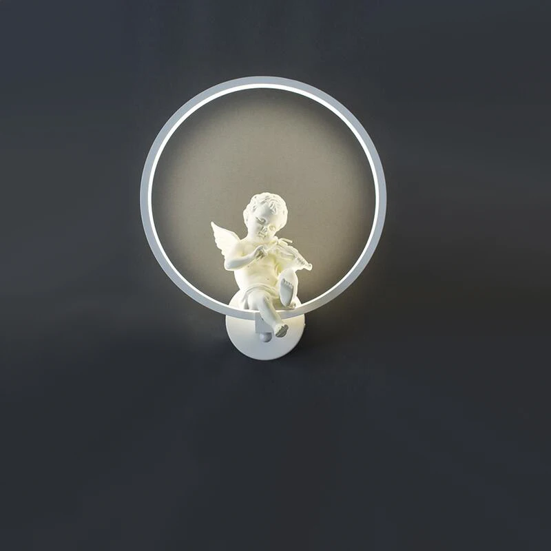 

North European style Fashion personality art wall lamp iron simple modern wall warm lamp bedside bedroom living room ZA FG87
