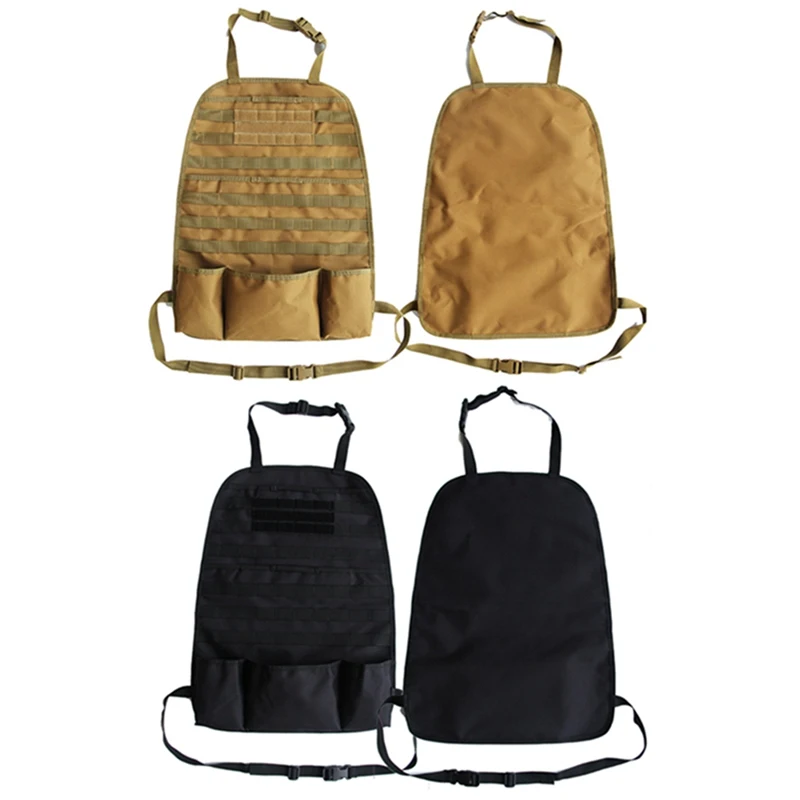 

Outdoor Multifunction Car Interior Molle Car Back Seat Pocket Storage Organizer Car Seat Cover Protector Universal Fit