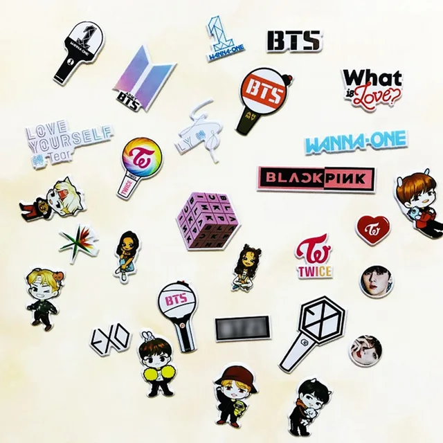 kpop bangtan boys bts twice exo wannaone blackpink cartoon kawaii transparent stickers