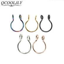 1 шт., стальные изящные кольца с искусственным носом, кольца с фальшивой перегородкой, кольца с кольцами для носа, имитация пирсинга, клипса, кольца для носа, ювелирные изделия для пирсинга, 20 г