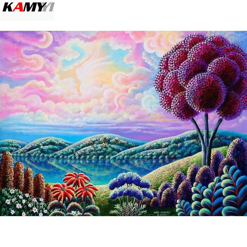 

5D Diamond Painting Landscape Diamond Embroidery Scene Full Drill Square Picture Of Rhinestone Decoration Home XY1
