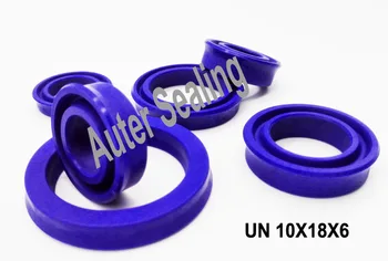 

UN 10x18x6 U Cup seal Single Lip piston rod rubber PU seal