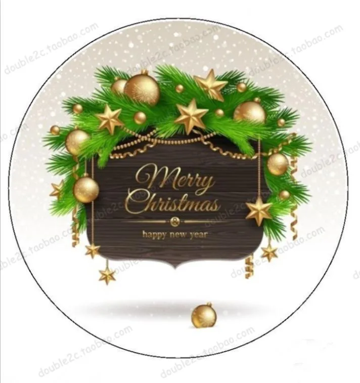 Merry Christmas Edible Paper For Cake Topper Decoration Wafer
