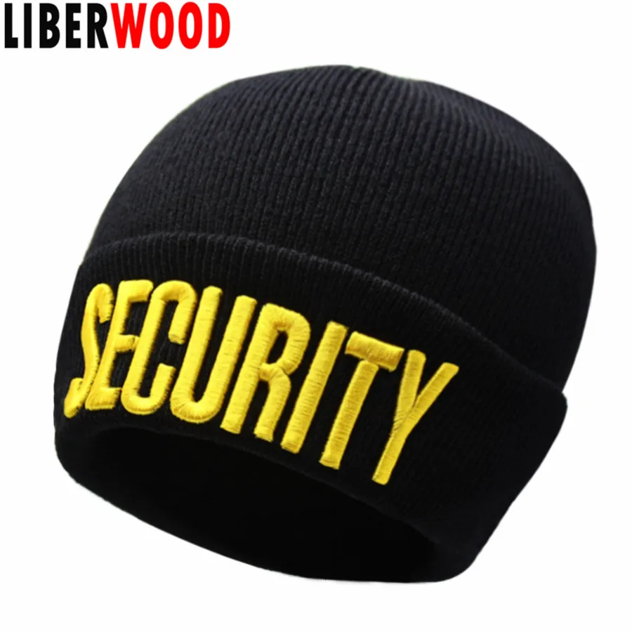 LIBERWOOD Черная шапка для наблюдения за черепами домом мужчин Зимняя Вязаная Шапка