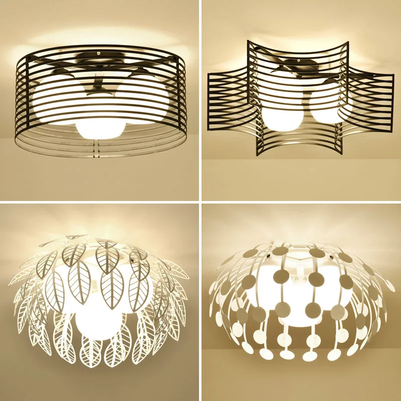 

Simple LED ceiling lamps creative master bedroom lamp lamp iron cozy restaurant children tenant hall Ceiling lamp FG830