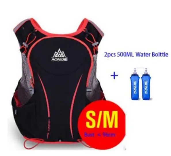 AONIJIE открытый спортивный рюкзак для бега 5L марафон гидратационный жилет пакет водный Пузырь для пеших прогулок Кемпинг бег марафон гонки - Цвет: SM1