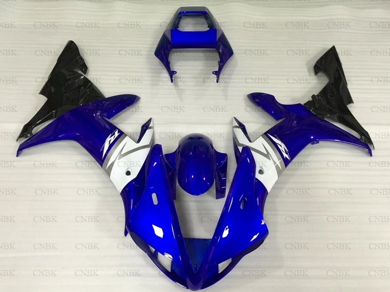 for YZF R1 2002- 2003 Full Body Kits for YAMAHA YZFR1 2003 Blue White Black Full Body Kits YZF1000 R1 02 Bodywork Unpainted