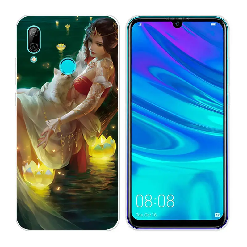 Силиконовый чехол для huawei P Smart, мягкий ТПУ чехол для телефона, 6,21 дюймов, P Smart, прозрачный чехол, PSmart, оболочка - Цвет: 14