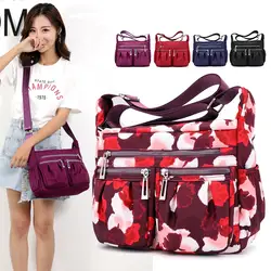 S-8020 # Новая мода W omen мать мешок тенденции моды сумка на плечо Нейлон легкий Сложите multi-карман Crossbody сумка женская сумка