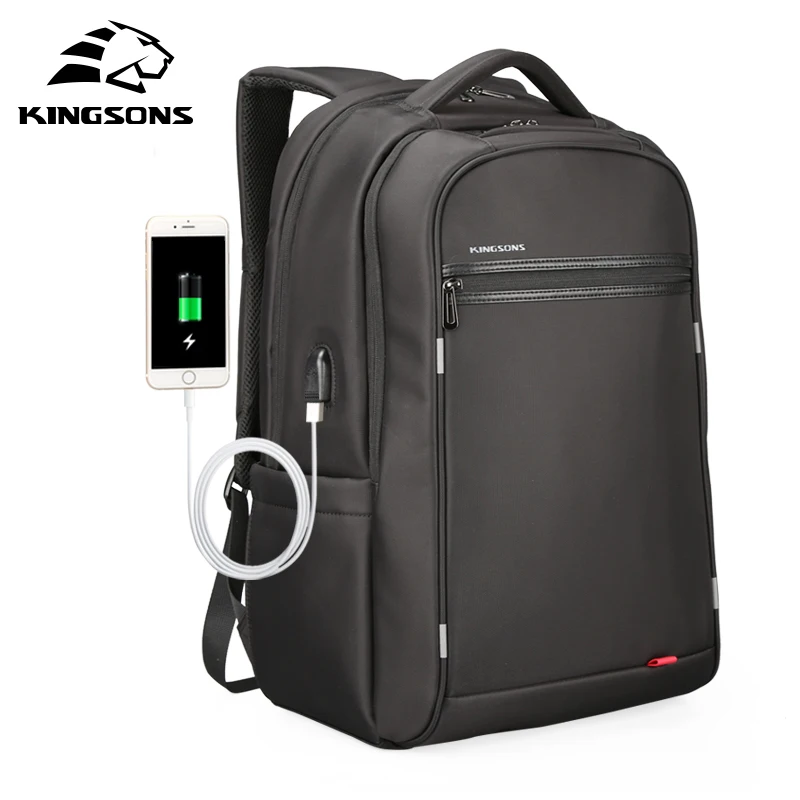 

Kingsons Multifunction USB Charging Men 17inch Laptop Backpacks For Teenager Fashion Male Mochila Leisure Travel Backpack