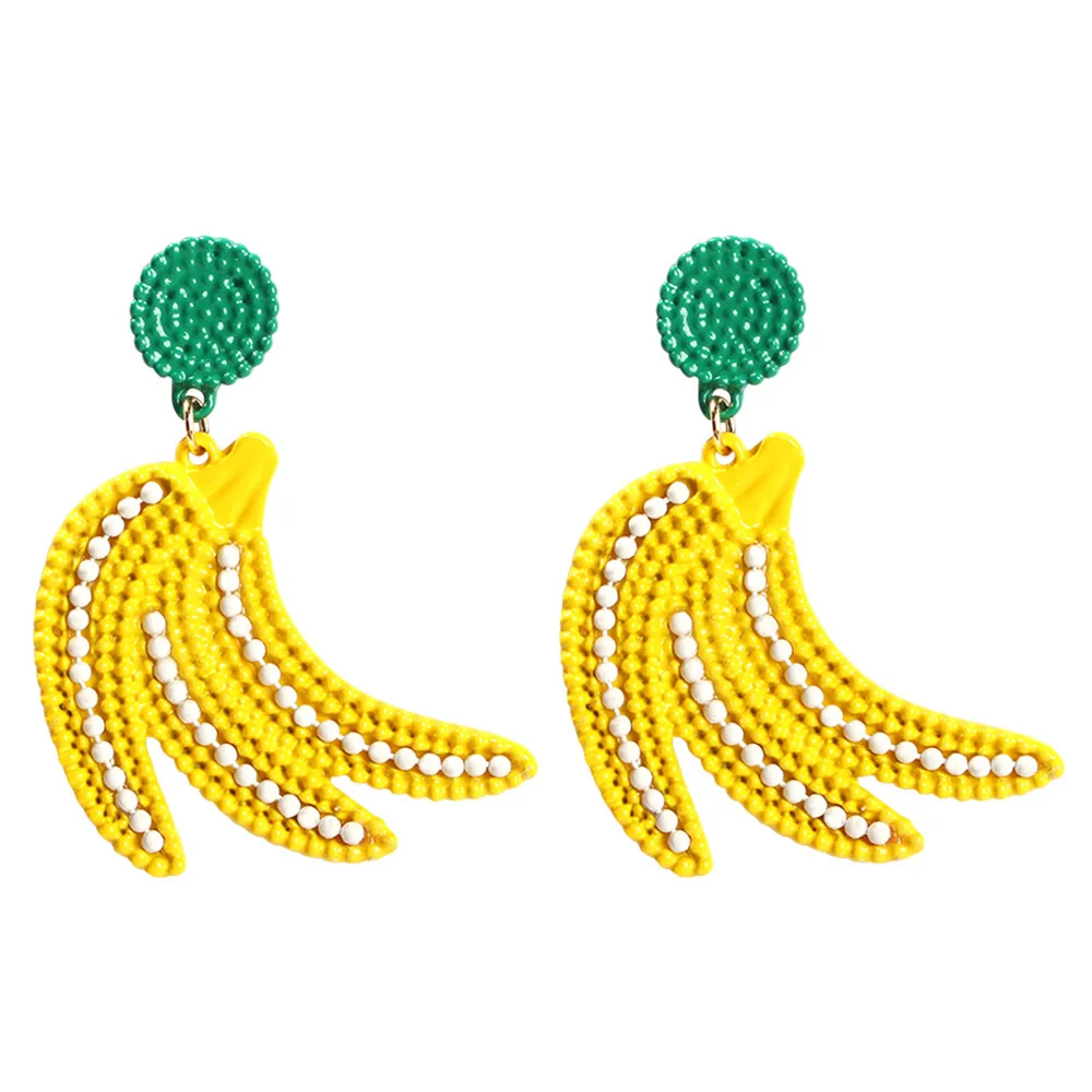 Fruit Women Dangle Earrings Drop Earring Lemon Banana Strawberry