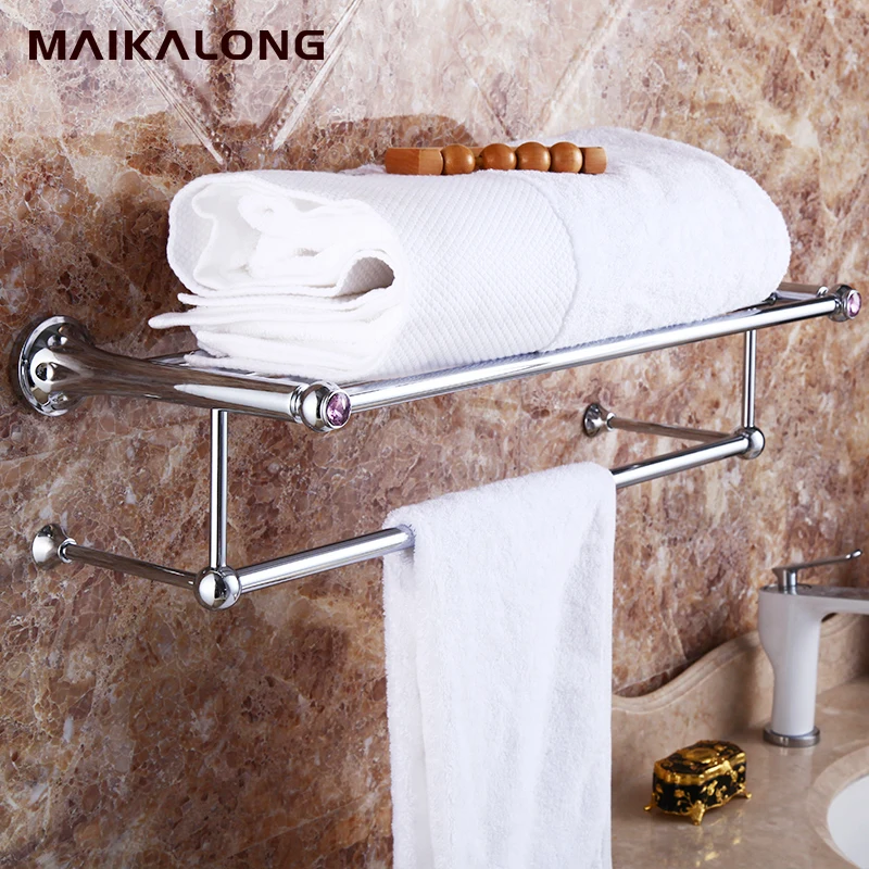 NO88908.chrome.Antique Bronze Polished Bathroom Towel ...
