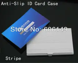 Новые противоскользящие полосы/бахрома кредитный банк ID Card Case Держатель Бизнес имя Дело Алюминий 1200 шт./лот оптовая продажа бесплатная